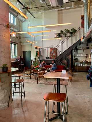 Beautiful open space of Beatrix Society coffee shop