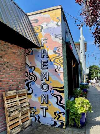 A colourful local graffiti